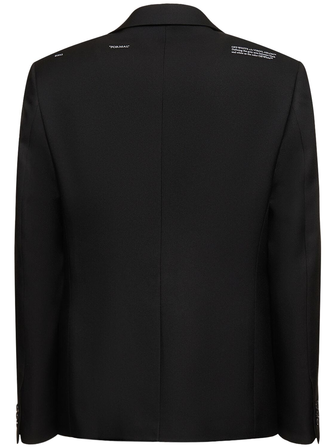 Shop Off-white Drill Slim Tech Jacket In Black