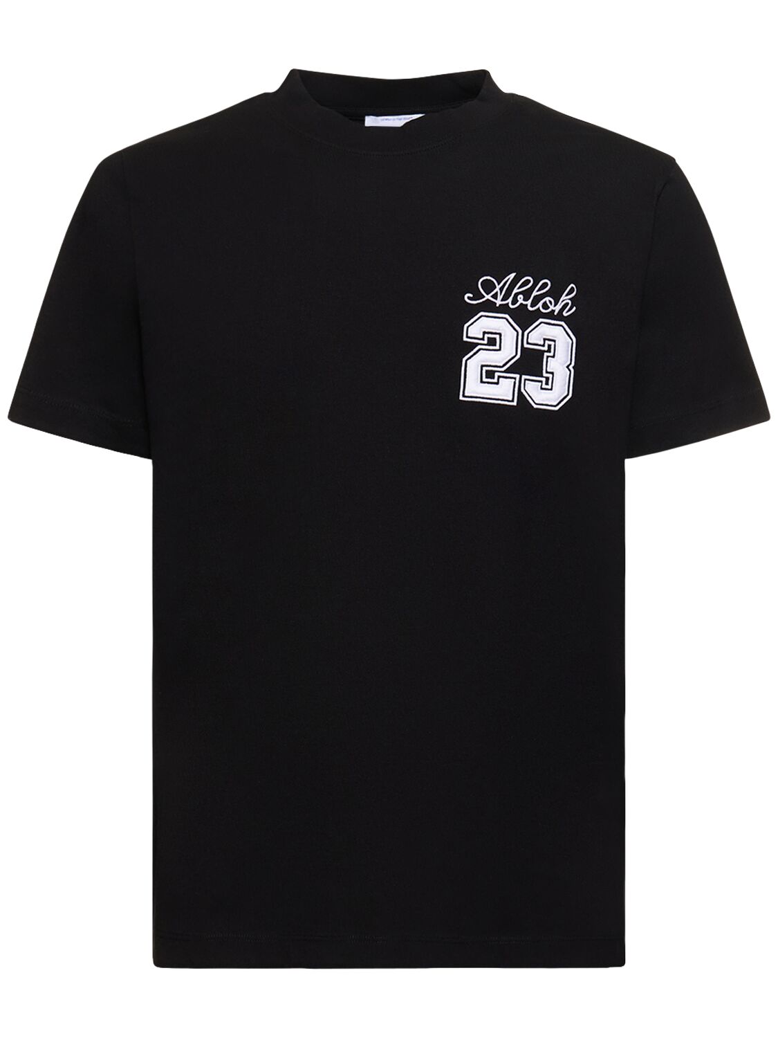 Image of 23 Logo Slim Cotton T-shirt