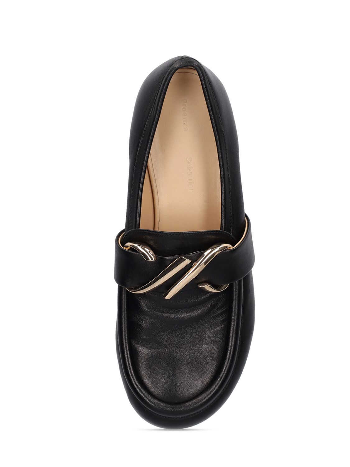 Shop Proenza Schouler 10mm Leather Loafers In Black