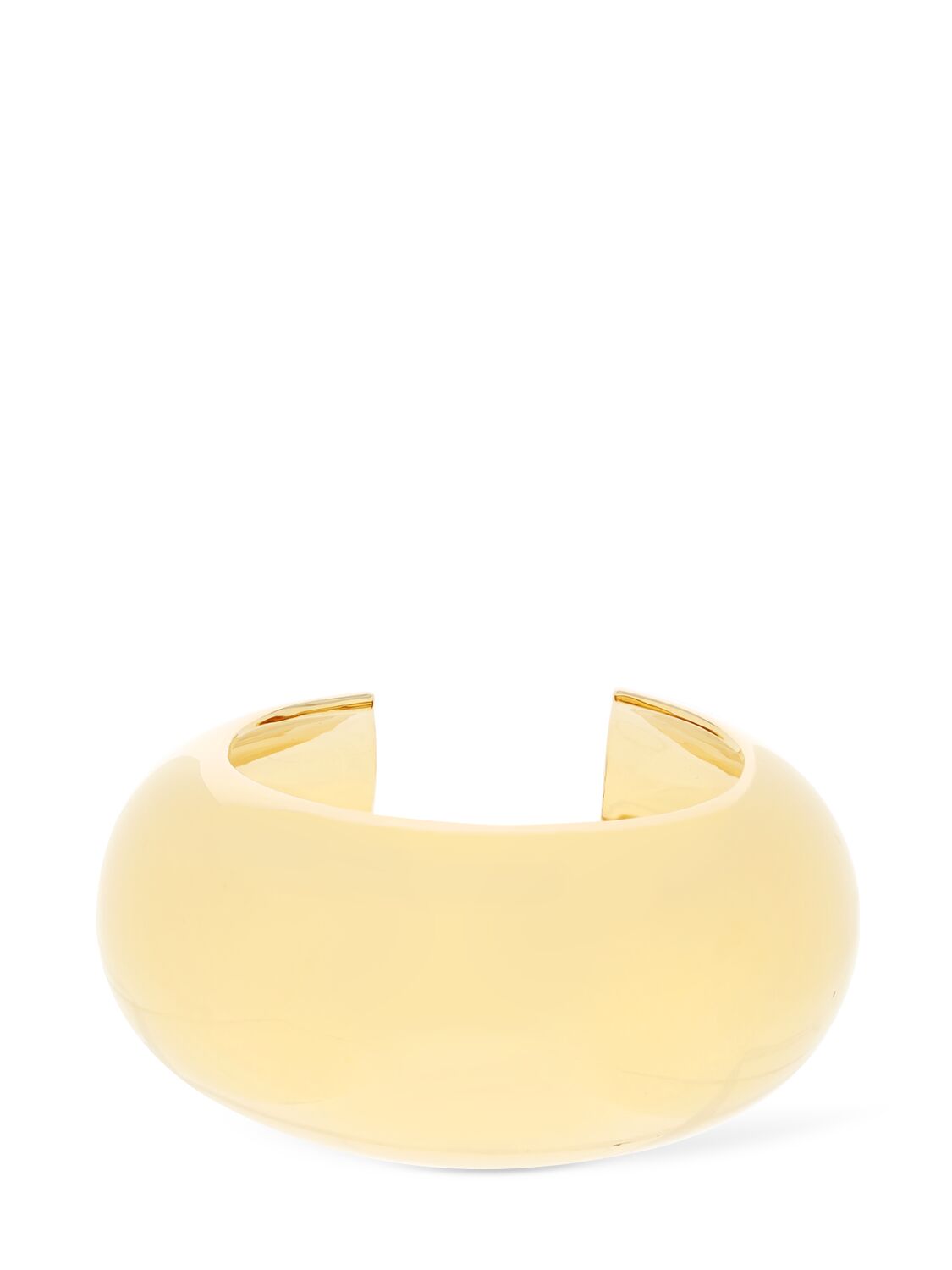 Rounded Smooth Brass Cuff Bracelet