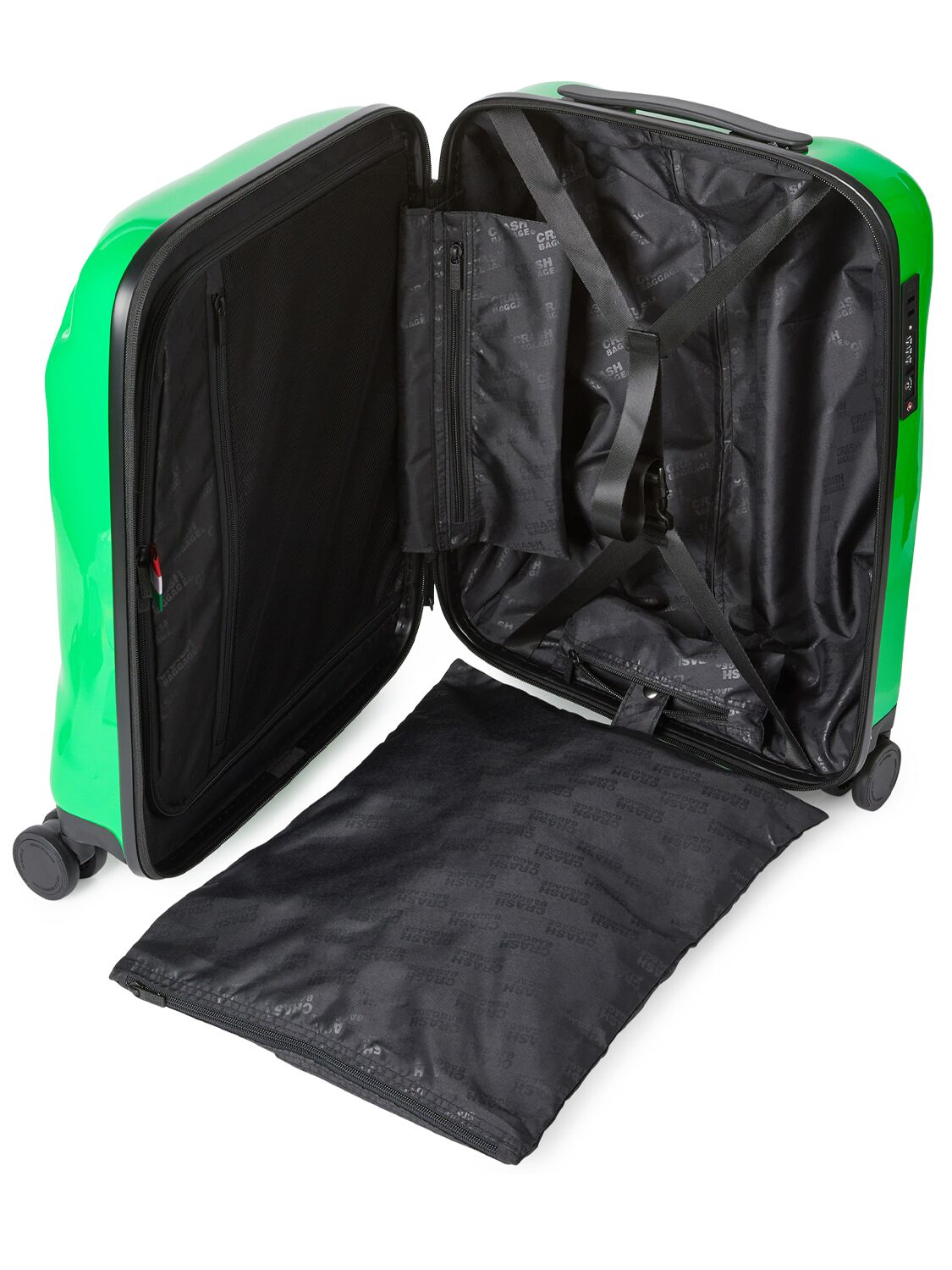 Shop Msgm X Crash Baggage Icon Cabin Luggage In Grün
