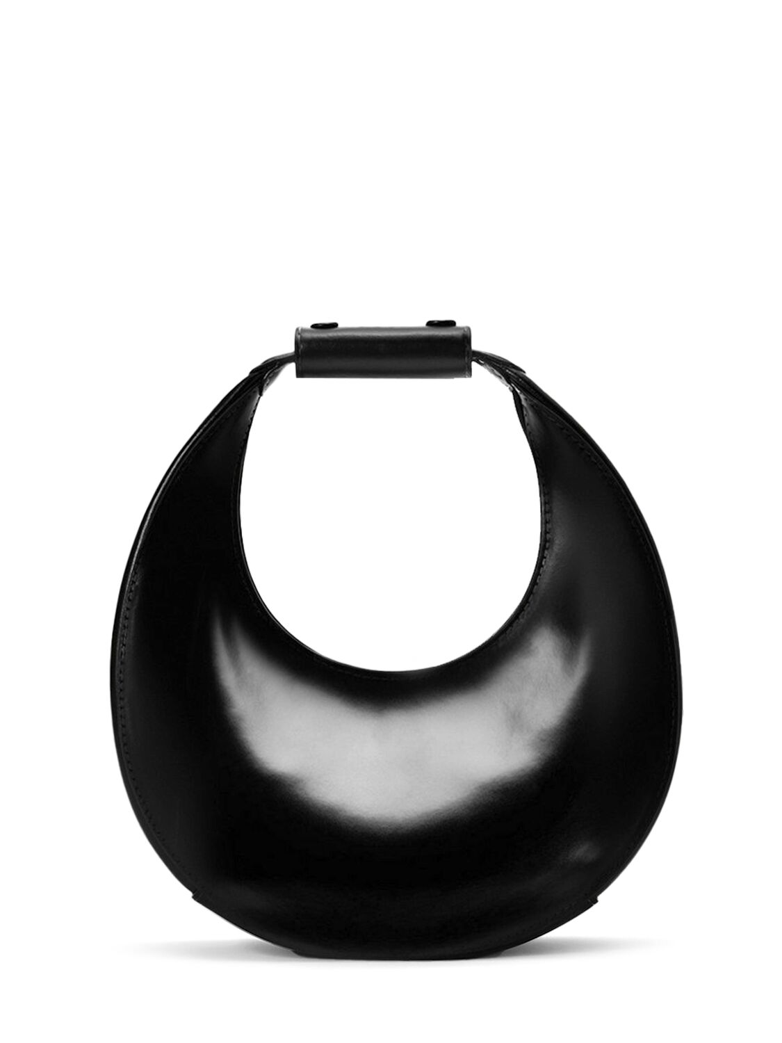 Image of Mini Moon Leather Top Handle Bag