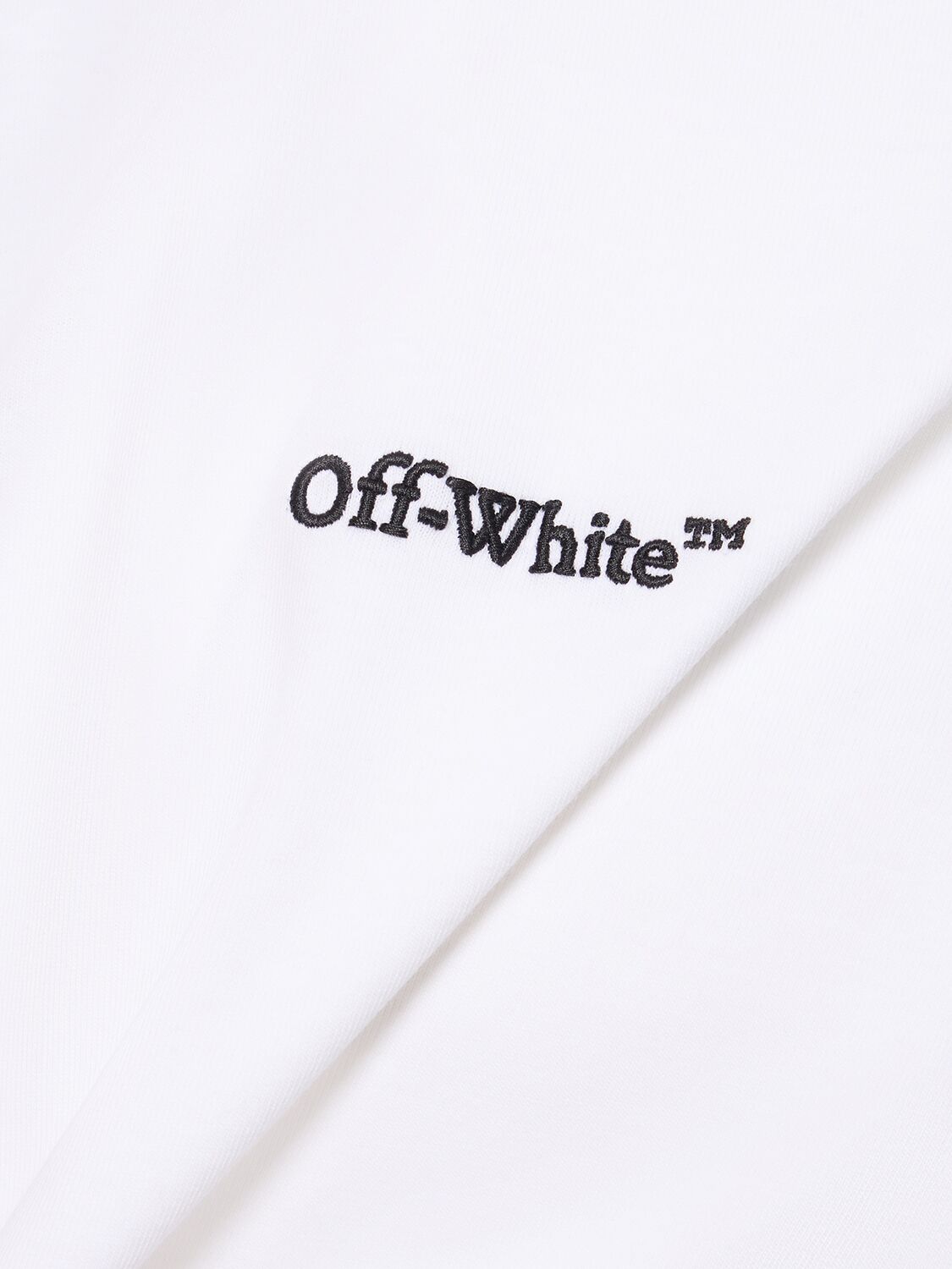 Shop Off-white Tattoo Arrow Skate Cotton T-shirt In White
