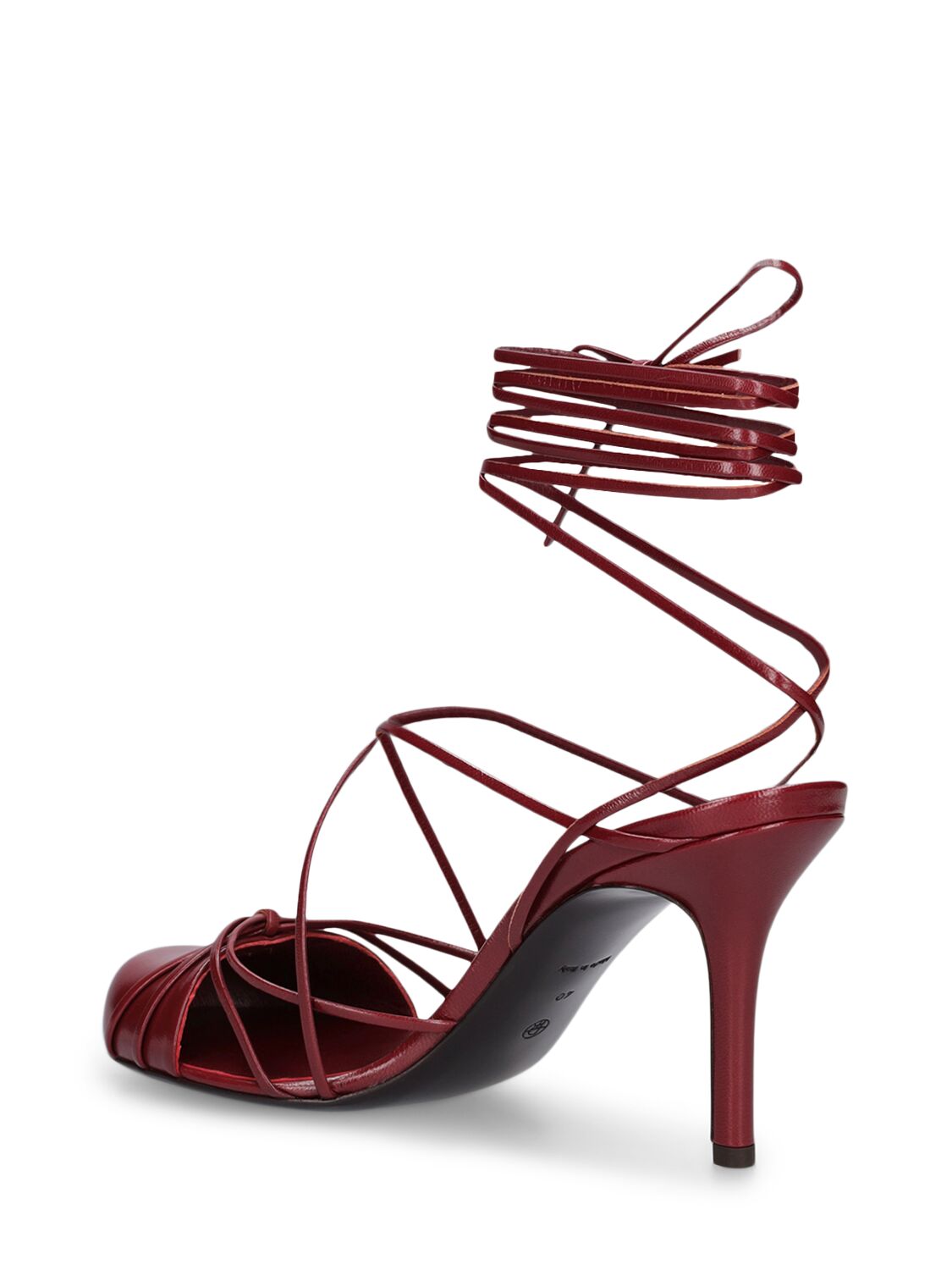 Shop The Row 90mm Joan Leather Sandals In Dark Red