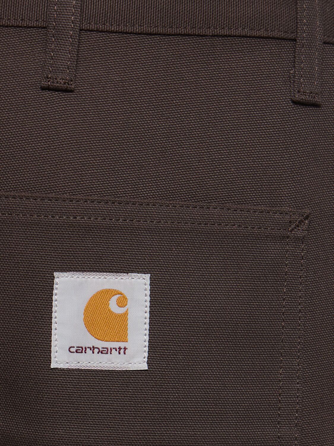Shop Carhartt L32 Double Knee Organic Cotton Jeans In Tobacco