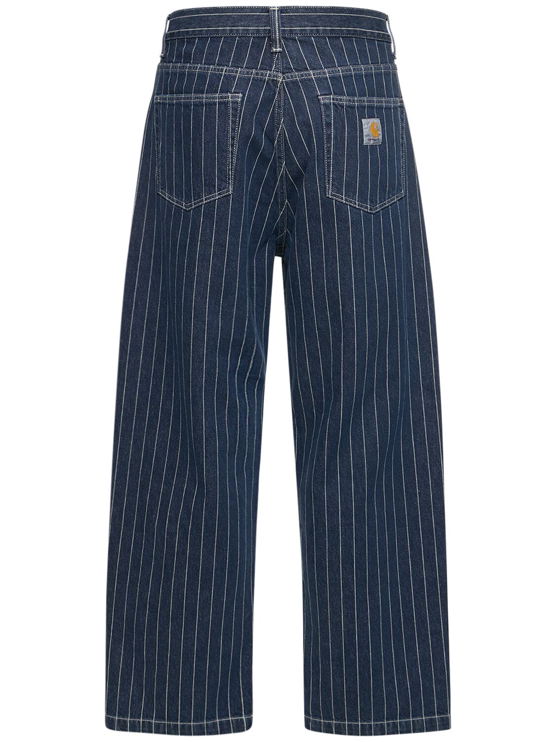 Shop Carhartt Orlean Denim Pants In Blue,white