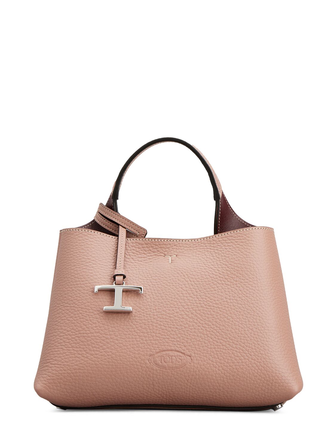 TOD'S MICRO LEATHER TOP HANDLE BAG