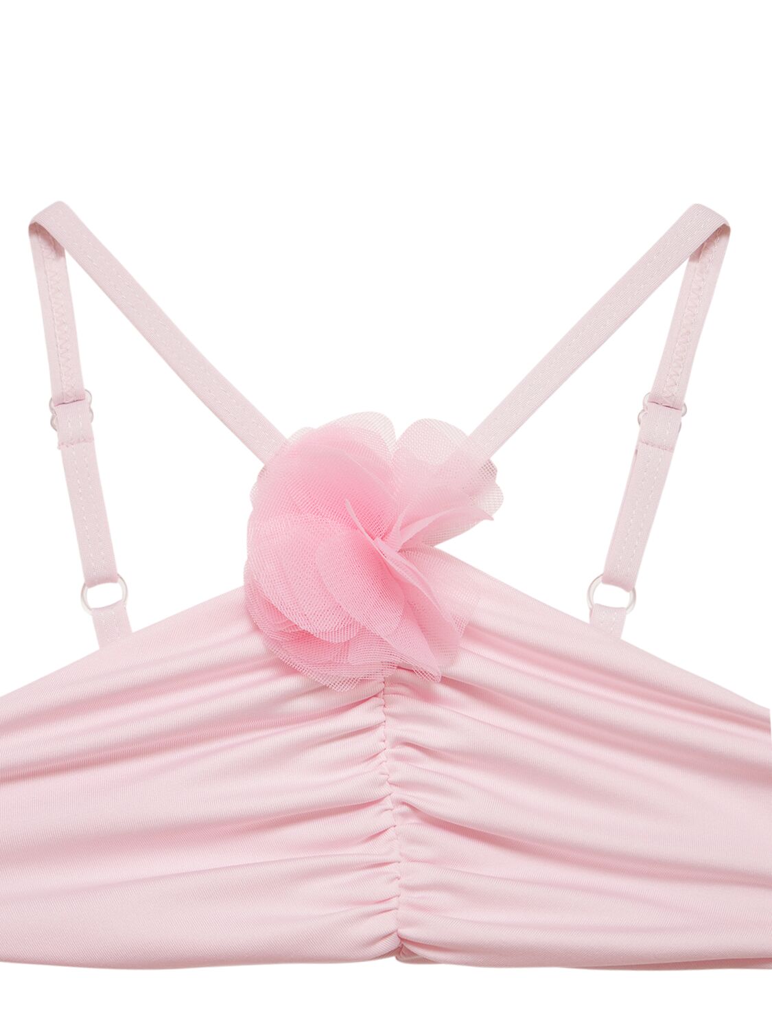 Shop Monnalisa Lycra Bikini In Pink