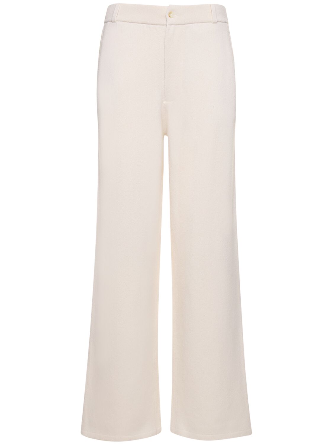 Guest In Residence Tailored Cashmere Pants In White