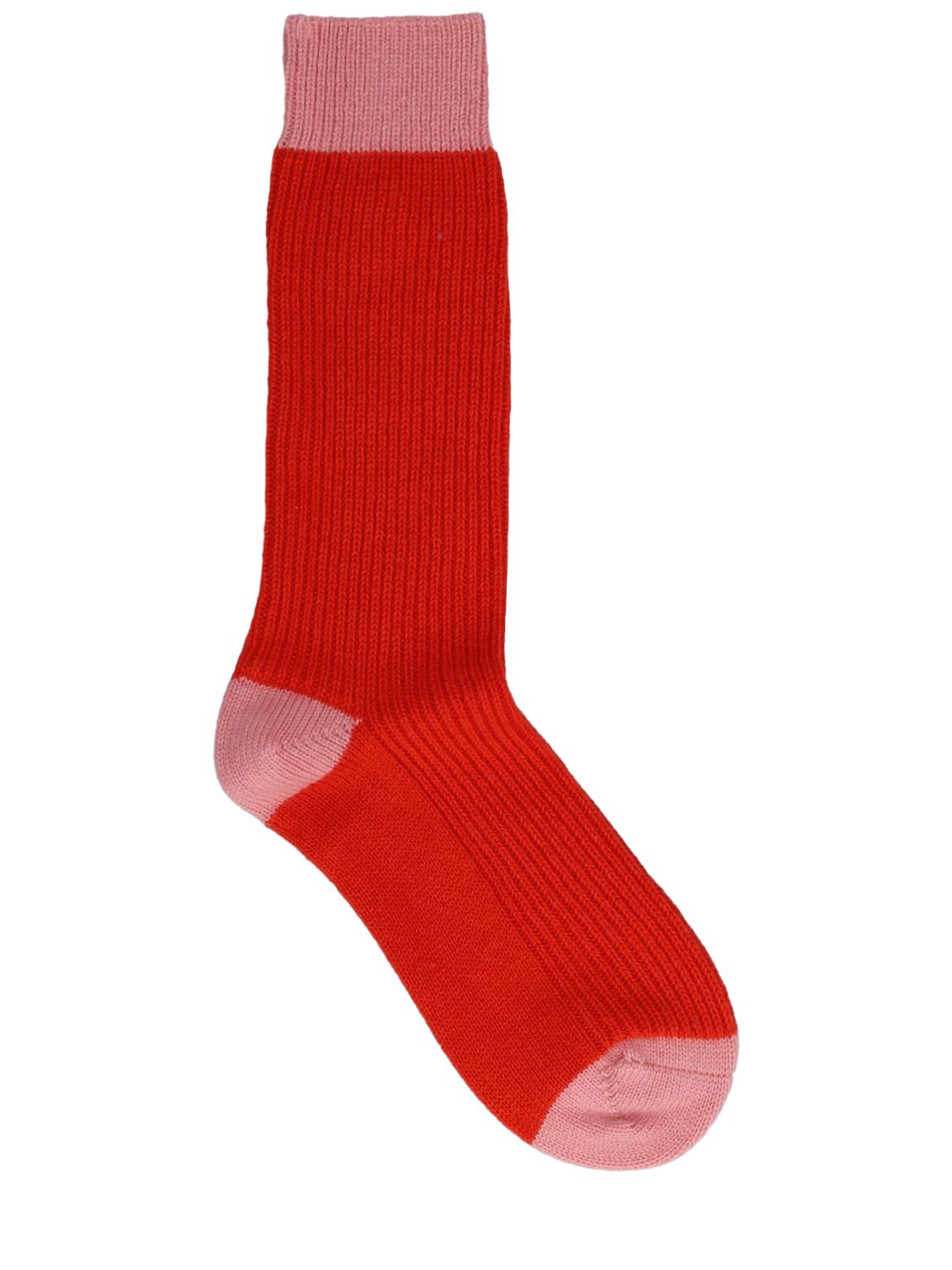 Guest In Residence The Soft Cashmere Socks In Red,pink