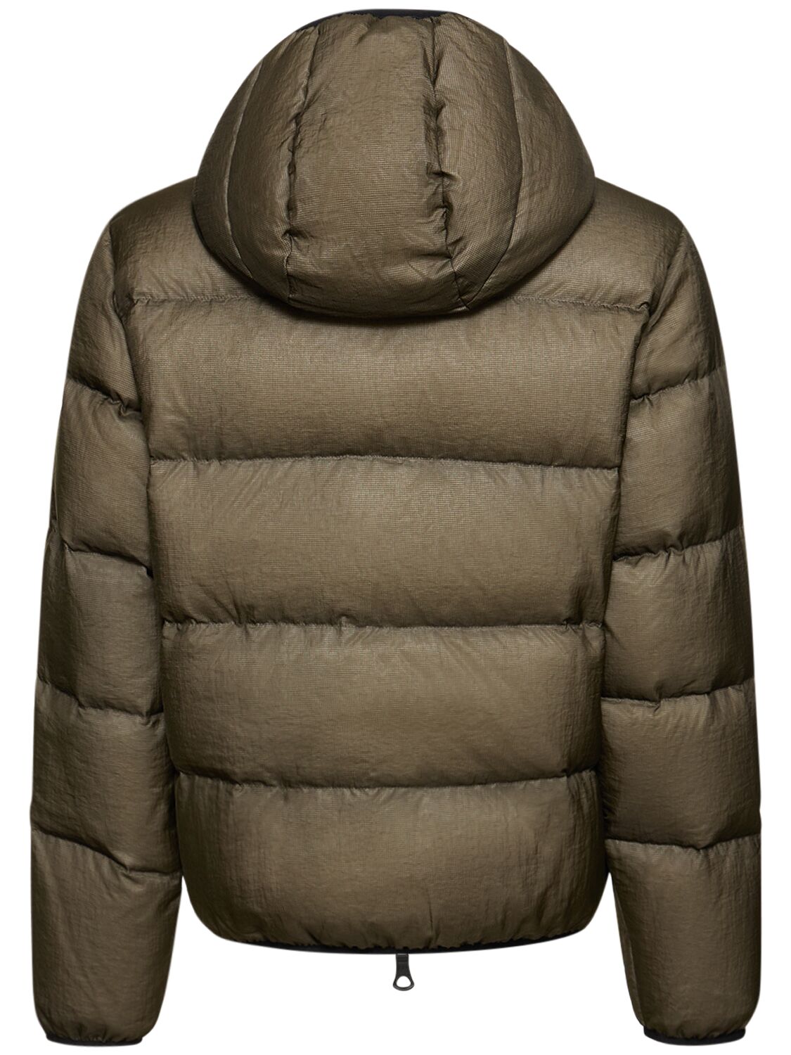 Shop Dsquared2 Logo Nylon Puffer Jacket In Militärgrün