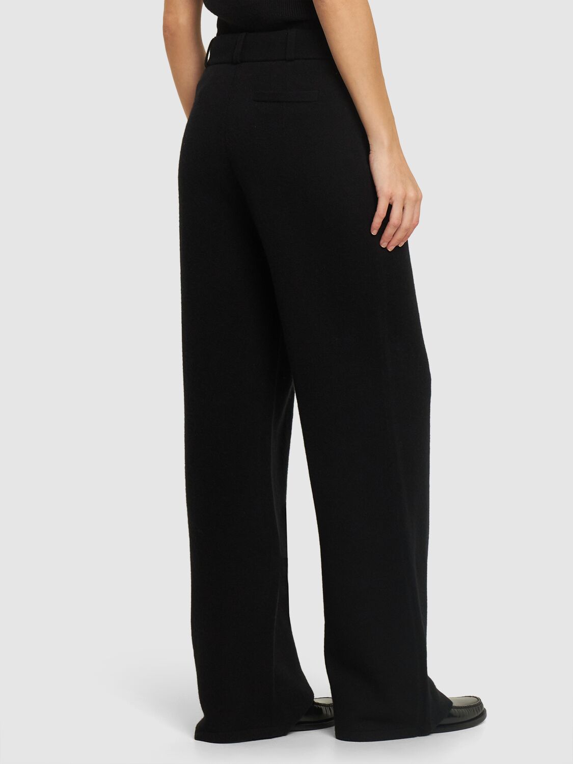 Shop Guest In Residence Tailored Cashmere Pants In Black