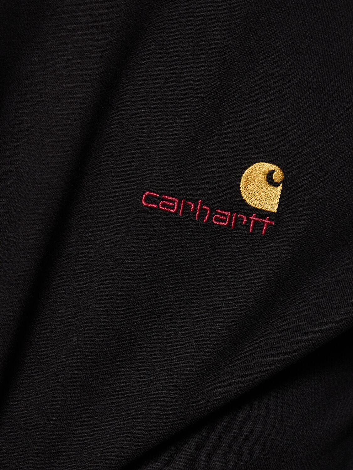 Shop Carhartt American Script T-shirt In Black