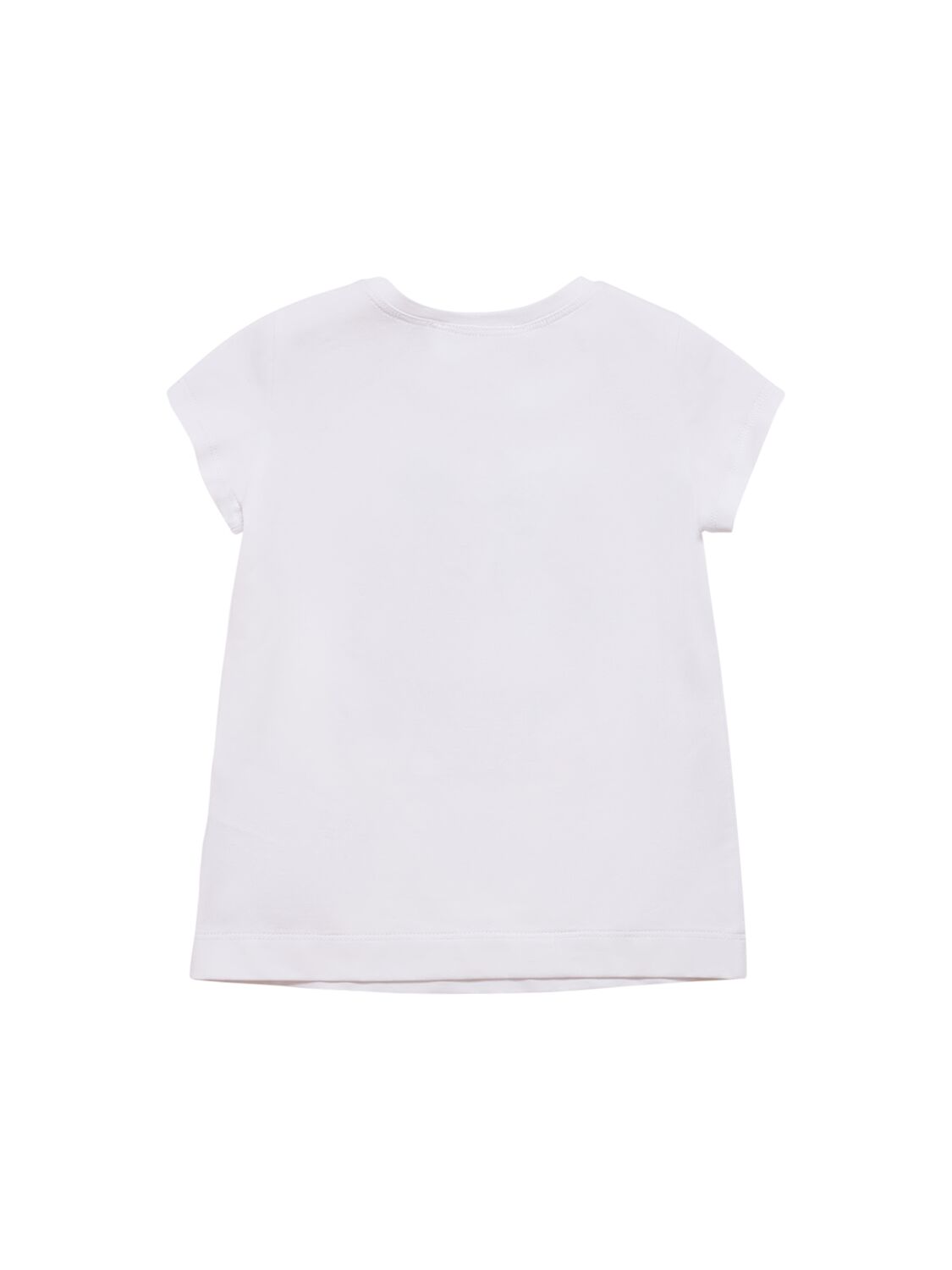 Shop Monnalisa Cotton Jersey T-shirt In White