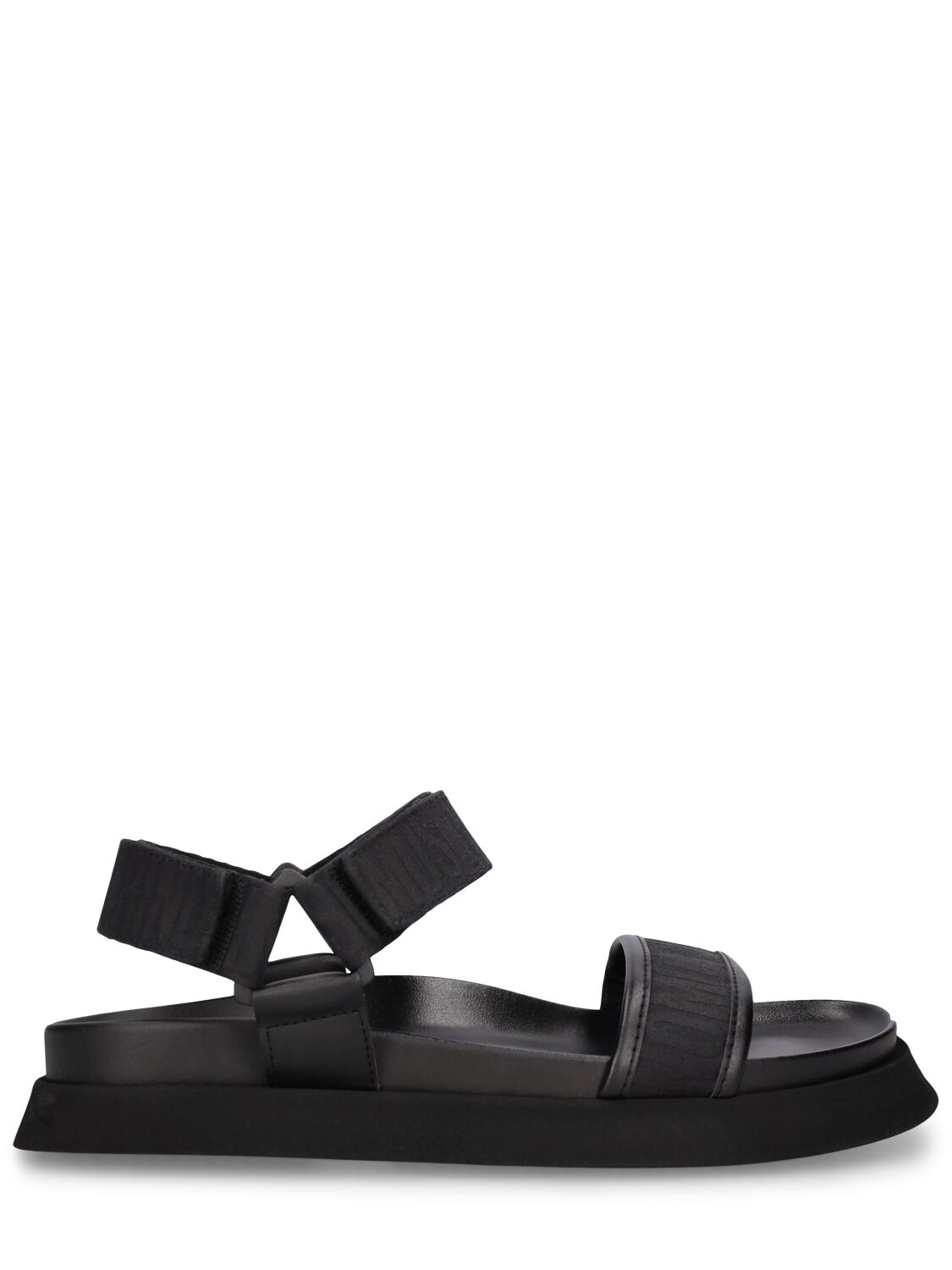 Moschino 40mm Logo Jacquard Sandals In Black