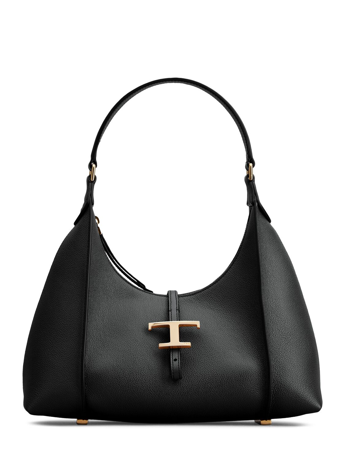 Shop Tod's Small Tsb Hobo Leather Bag In Black