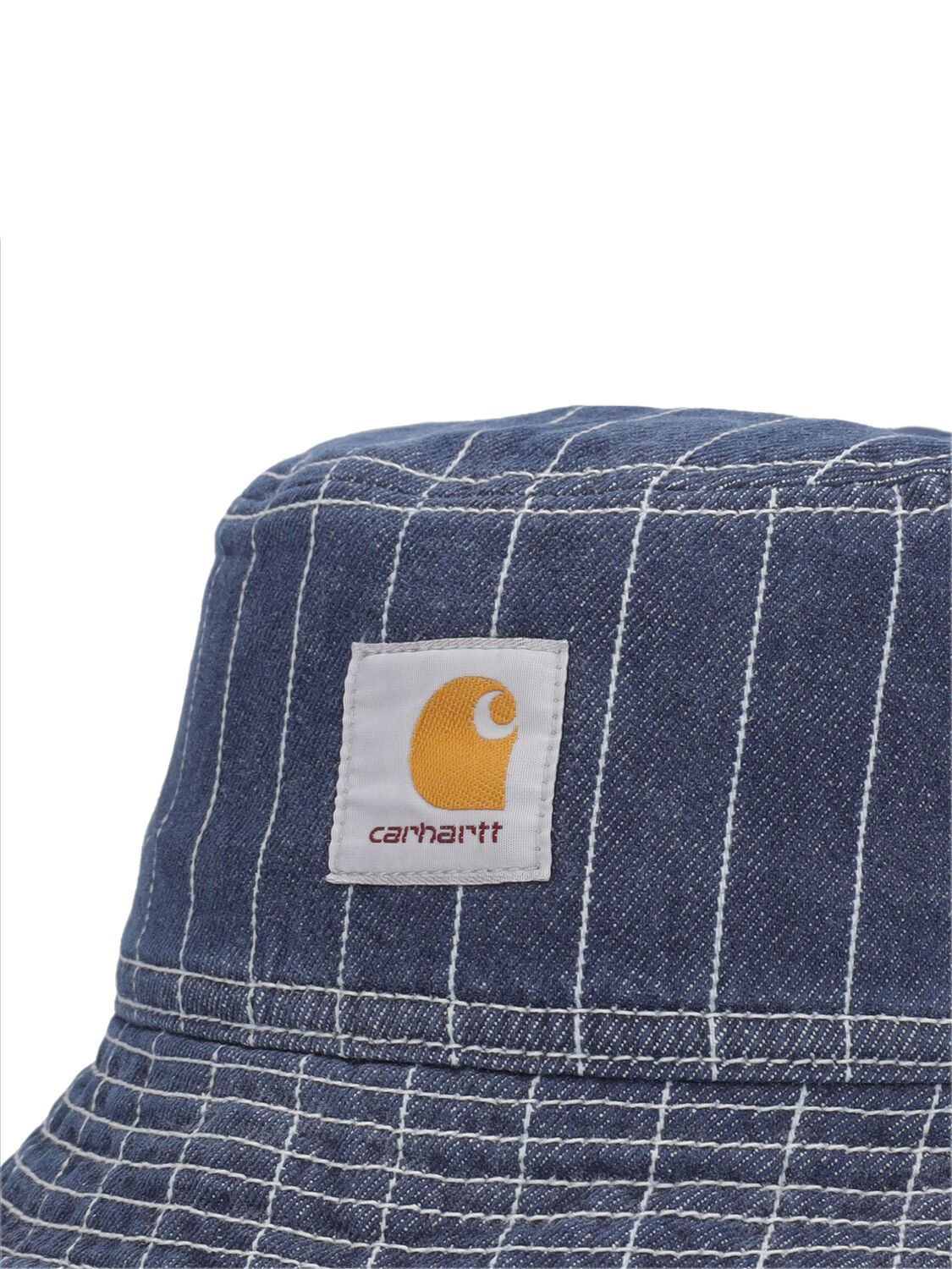 Shop Carhartt Orlean Bucket Hat In Blue,white