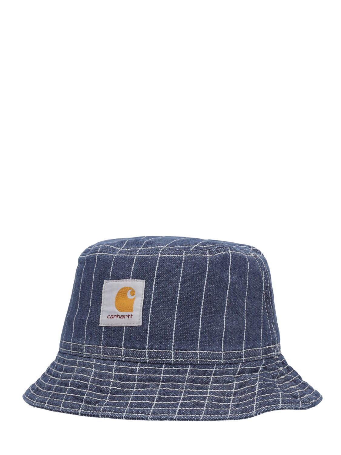 Shop Carhartt Orlean Bucket Hat In Blue,white