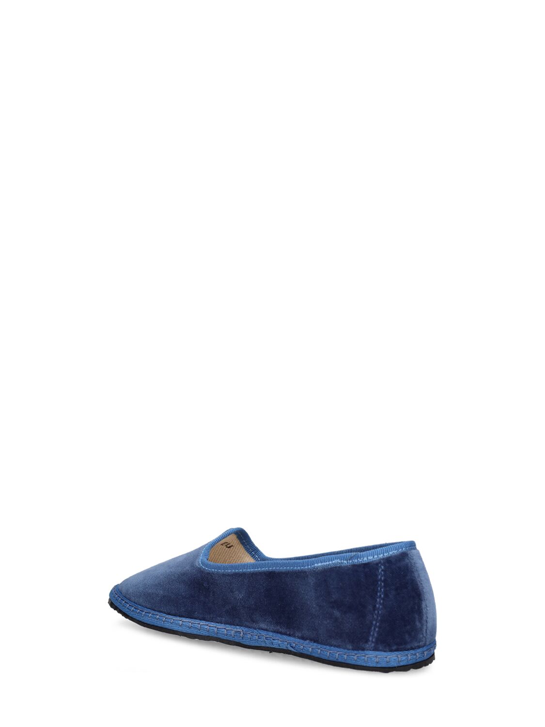 Vibi Venezia Cotton Velvet Loafers In Blue