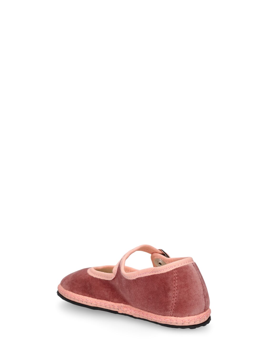 Shop Vibi Venezia Cotton Velvet Mary Jane Loafers In Rosa