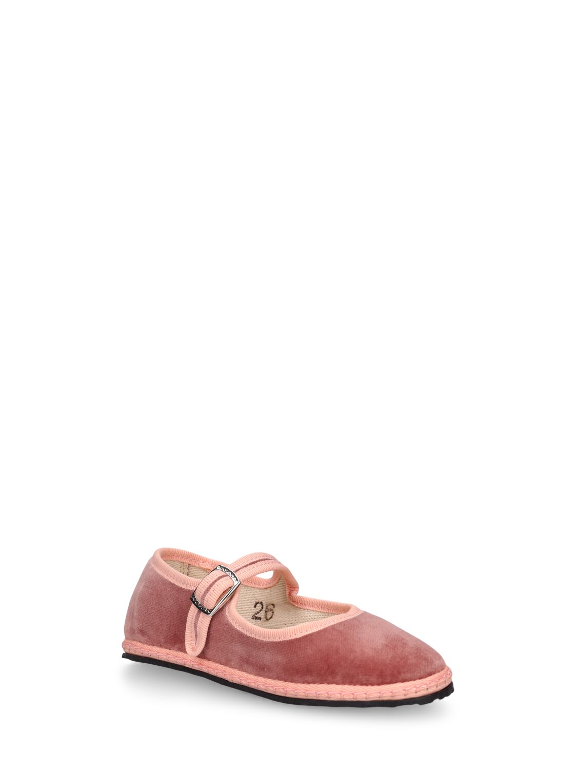 Shop Vibi Venezia Cotton Velvet Mary Jane Loafers In Rosa