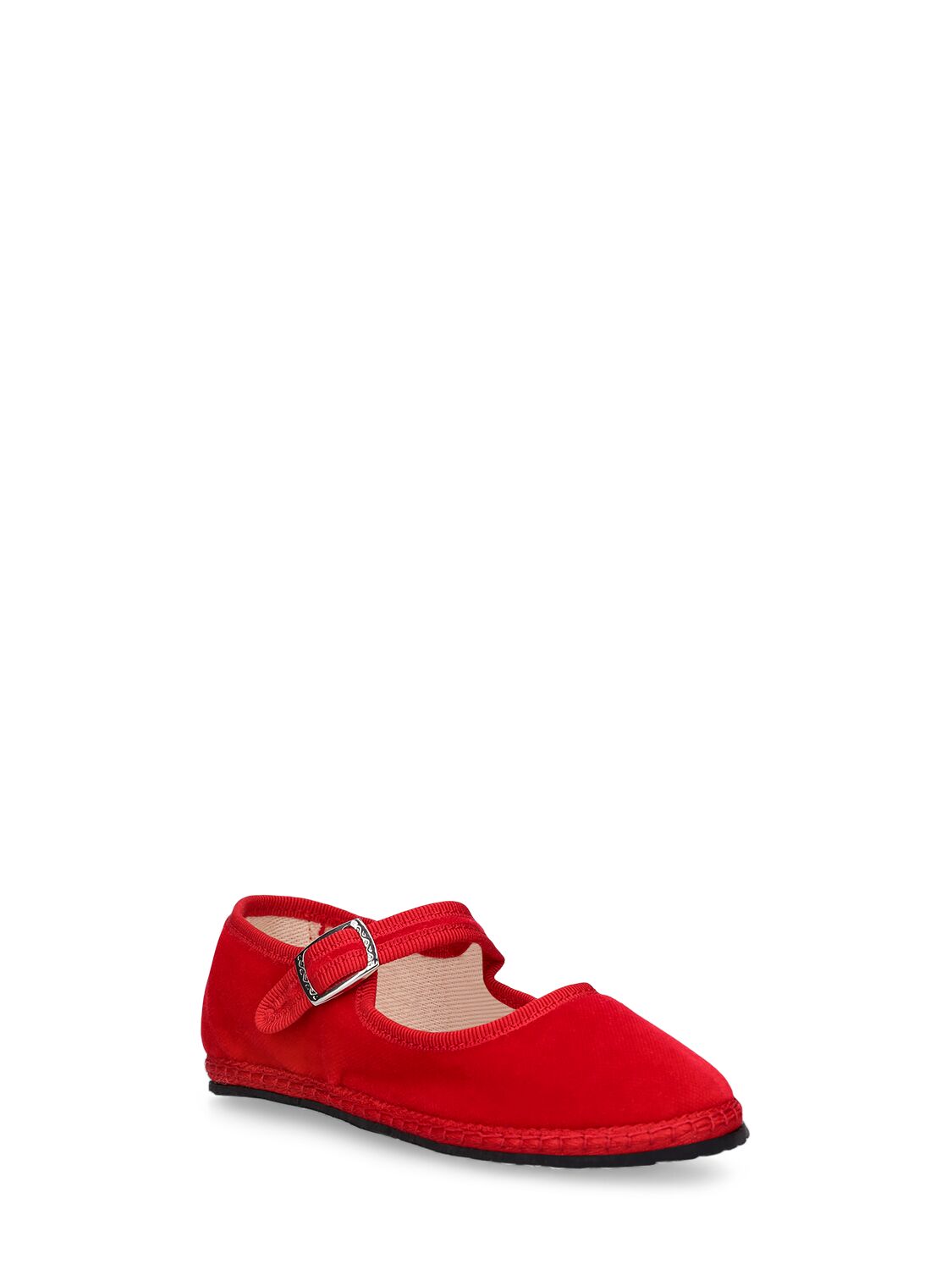 Vibi Venezia Mary Jane-loafer Aus Samt In Rot