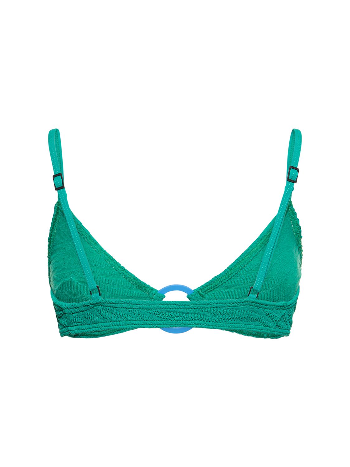 Shop Bond Eye Lissio Crop Bikini Top W/ring In Green