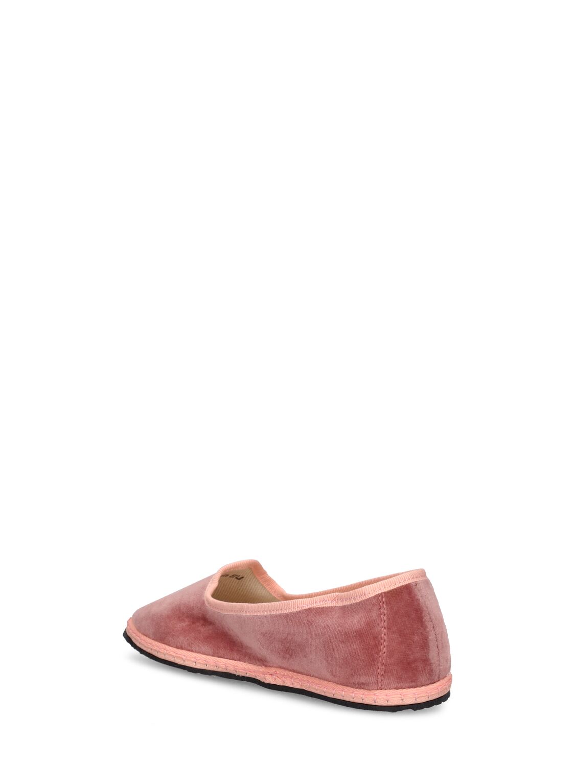 Vibi Venezia Cotton Velvet Loafers In Dark Pink