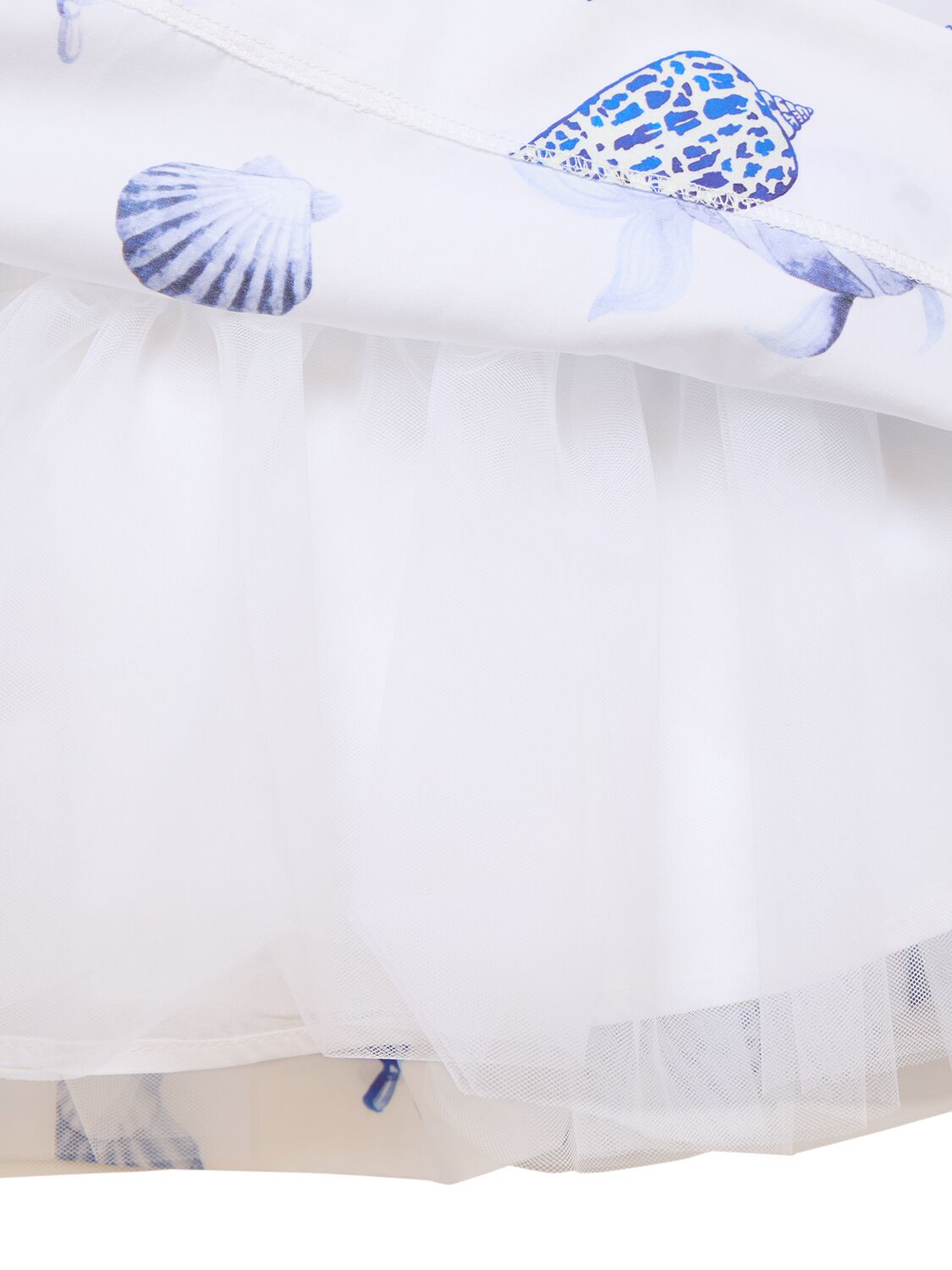 MONNALISA PRINTED COTTON SATIN DRESS 