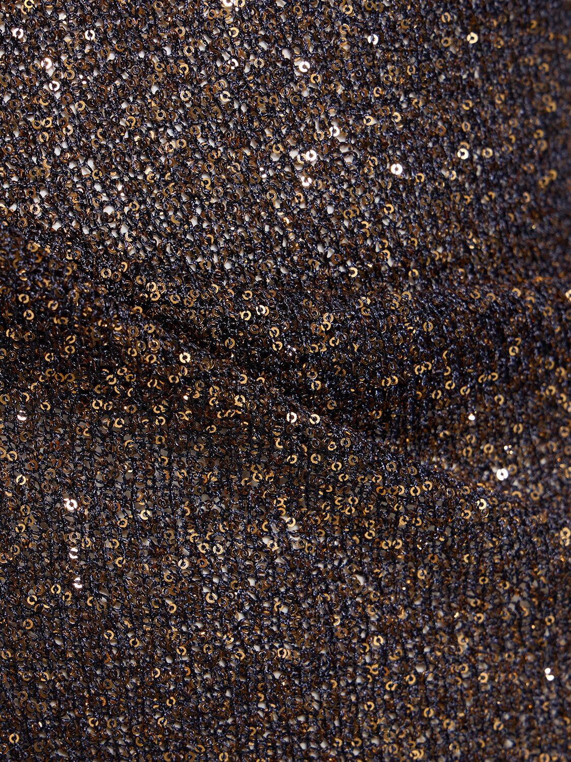 Shop Balenciaga Shiny Viscose Effect Maxi Dress In Brown,gold
