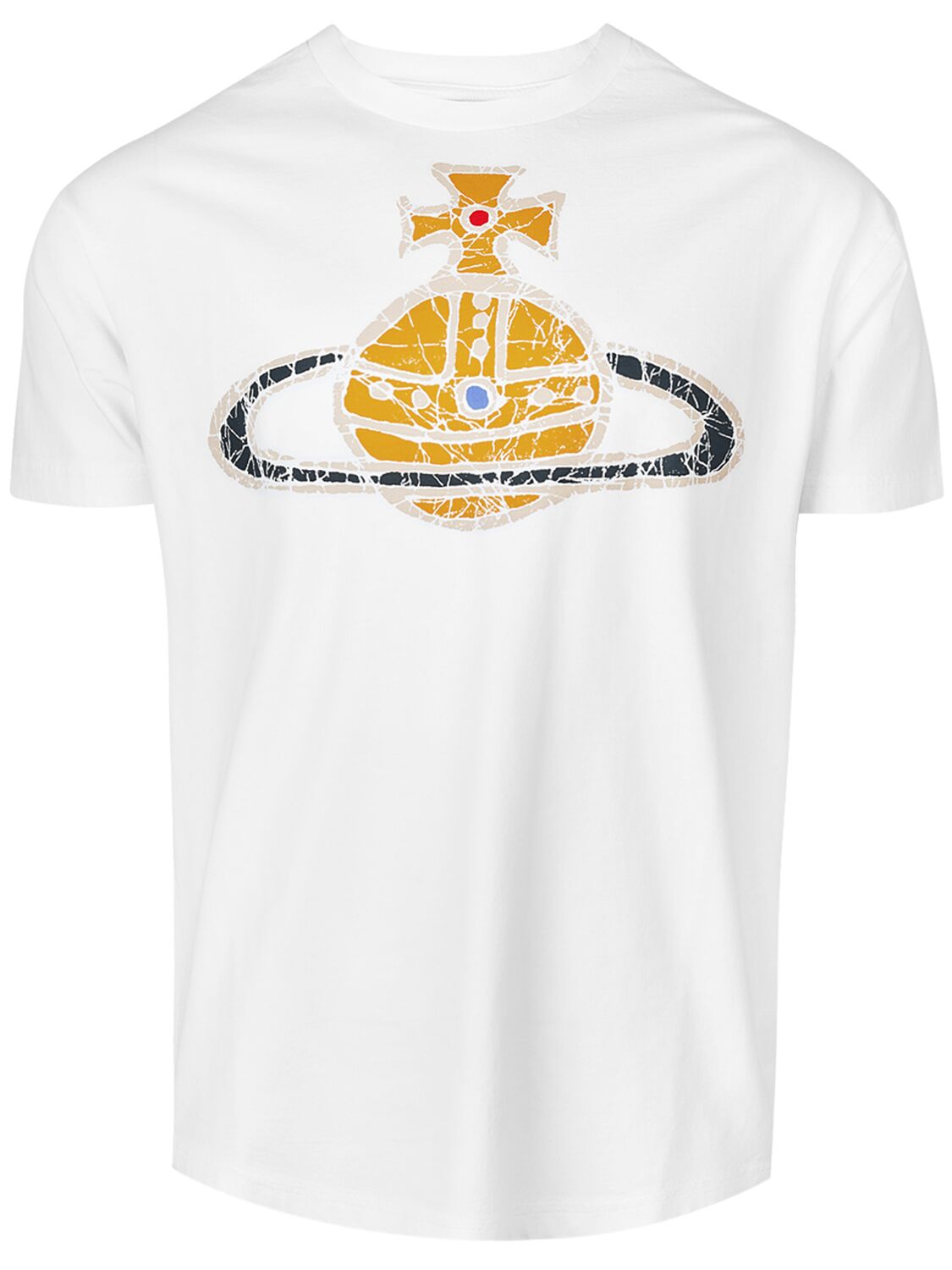 Vivienne Westwood Time Machine Classic Logo Print T-shirt In White