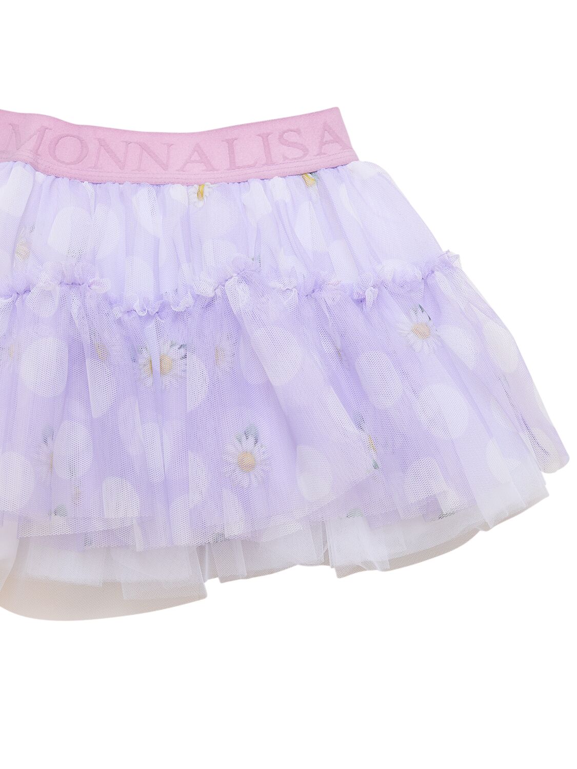 Shop Monnalisa Tulle Skirt In Light Purple