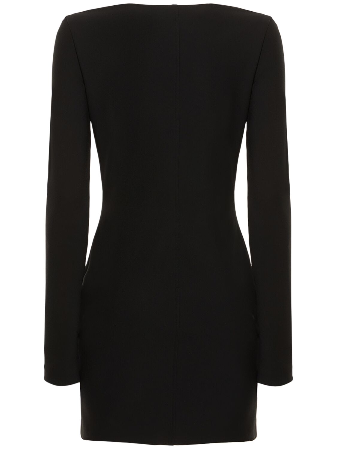 Shop Blumarine Viscose Jersey Mini Dress W/roses In Black