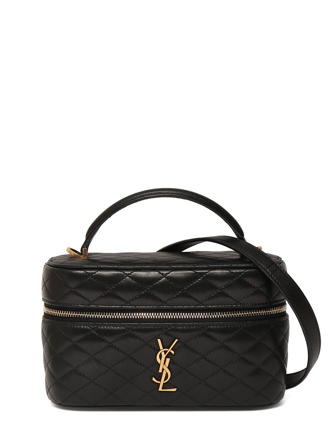 Gaby Leather Vanity Bag W/ Strap