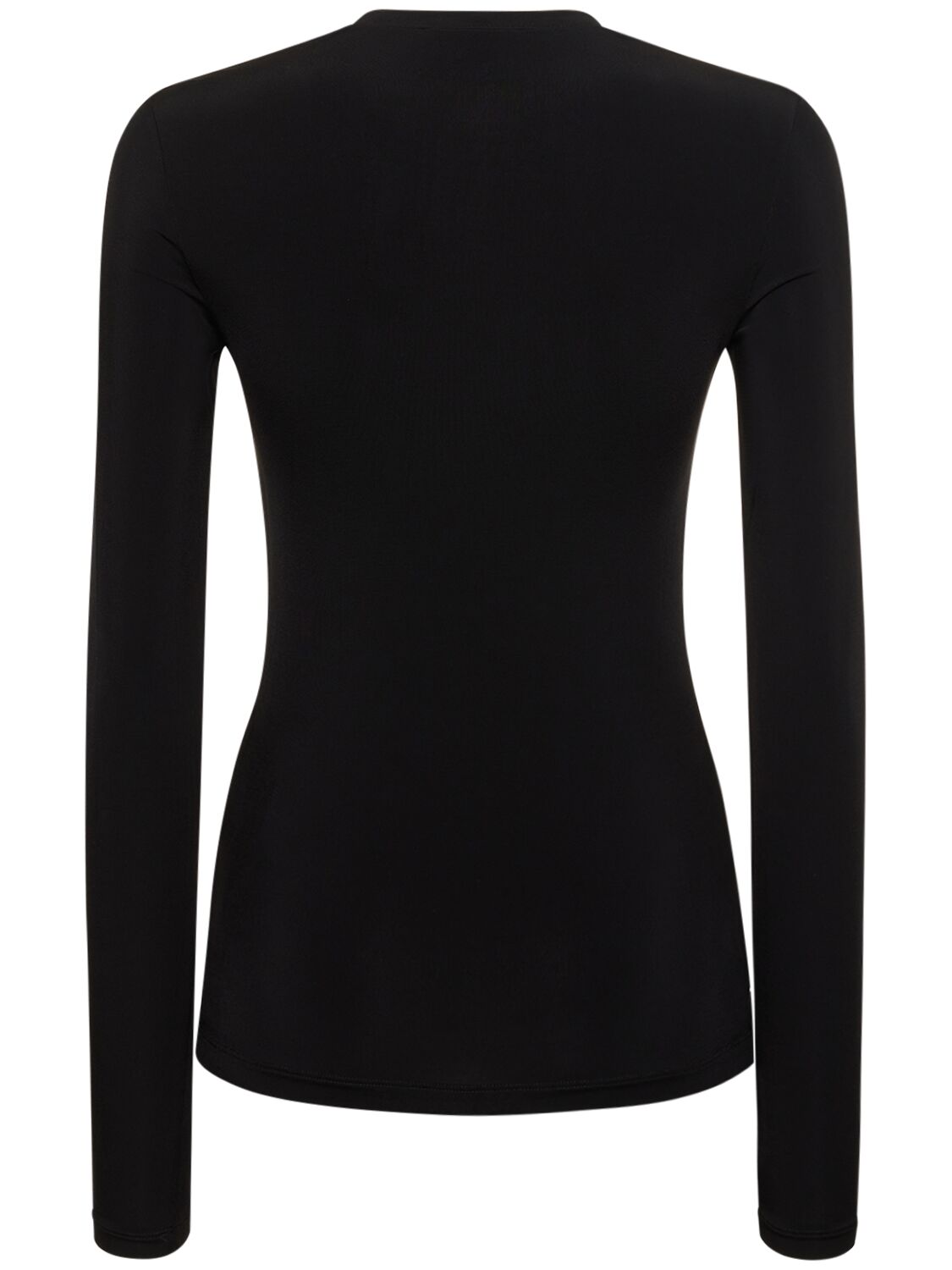 Shop Off-white Logo Viscose Blend Crewneck Sweater In Black