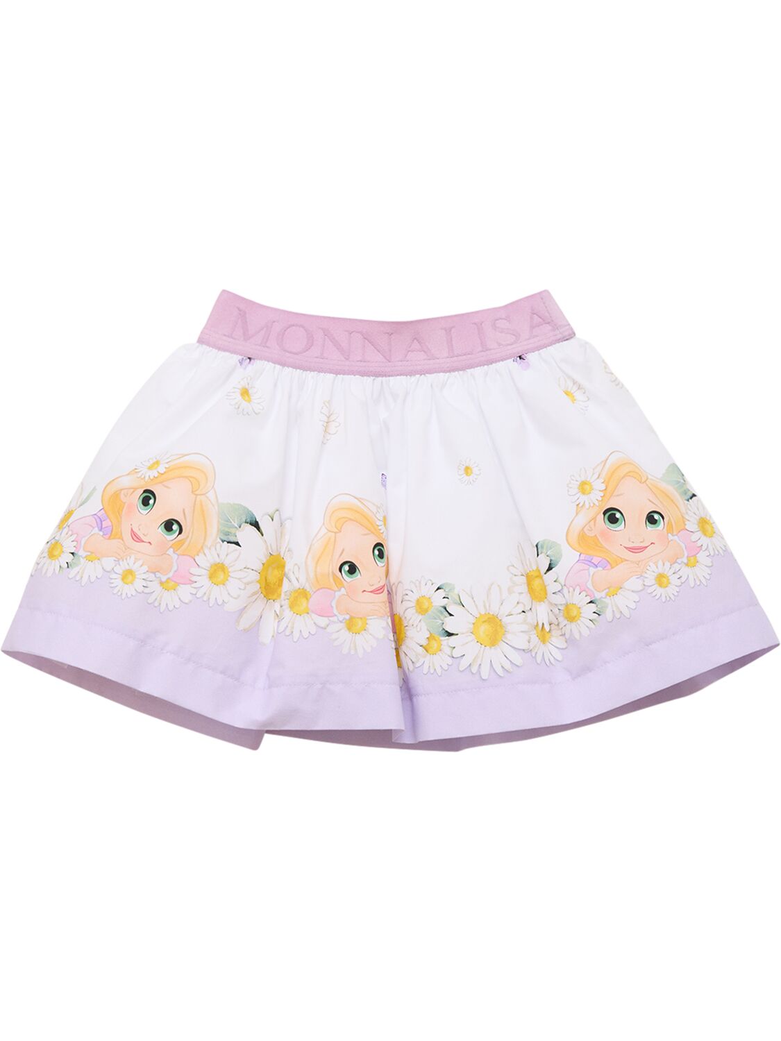 Monnalisa Kids' Printed Cotton Poplin Skirt In Multicolor