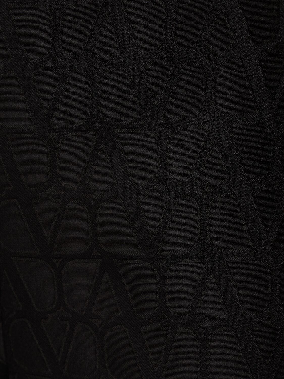 Shop Valentino Wool & Silk Crepe High Rise Logo Shorts In Schwarz