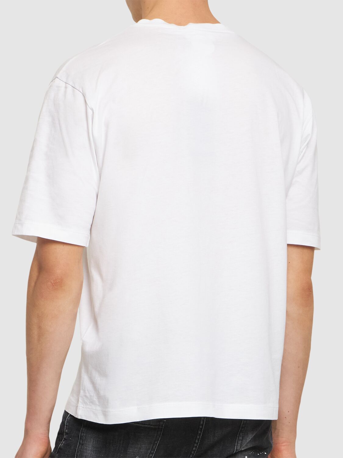 Shop Dsquared2 Loose Fit Cotton T-shirt In Weiss