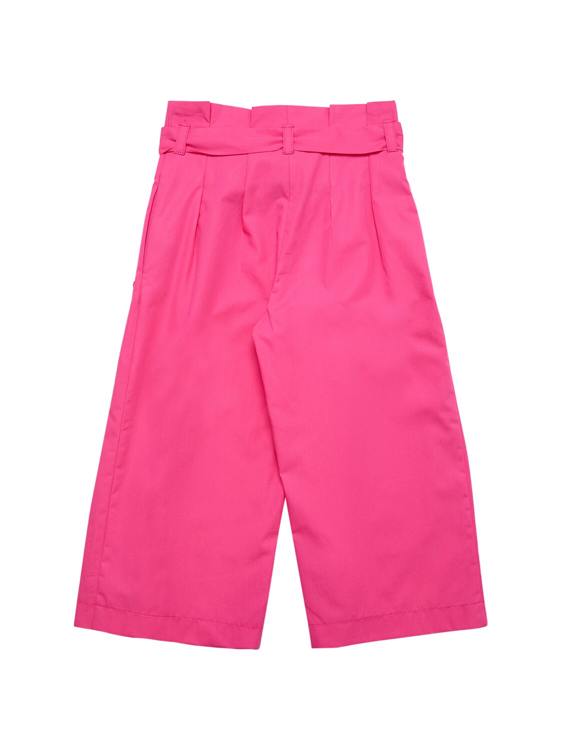 MONNALISA COTTON POPLIN PANTS W/BOW 