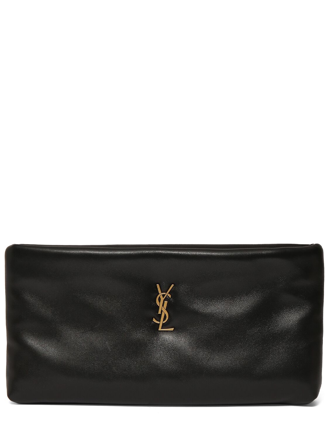 Image of Leather Long Zipped Pouch