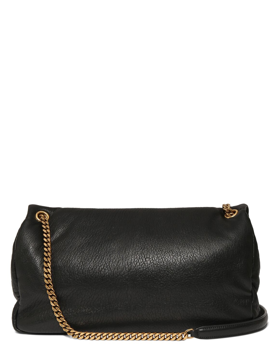Shop Saint Laurent Large Calypso Leather Chain Bag In Black