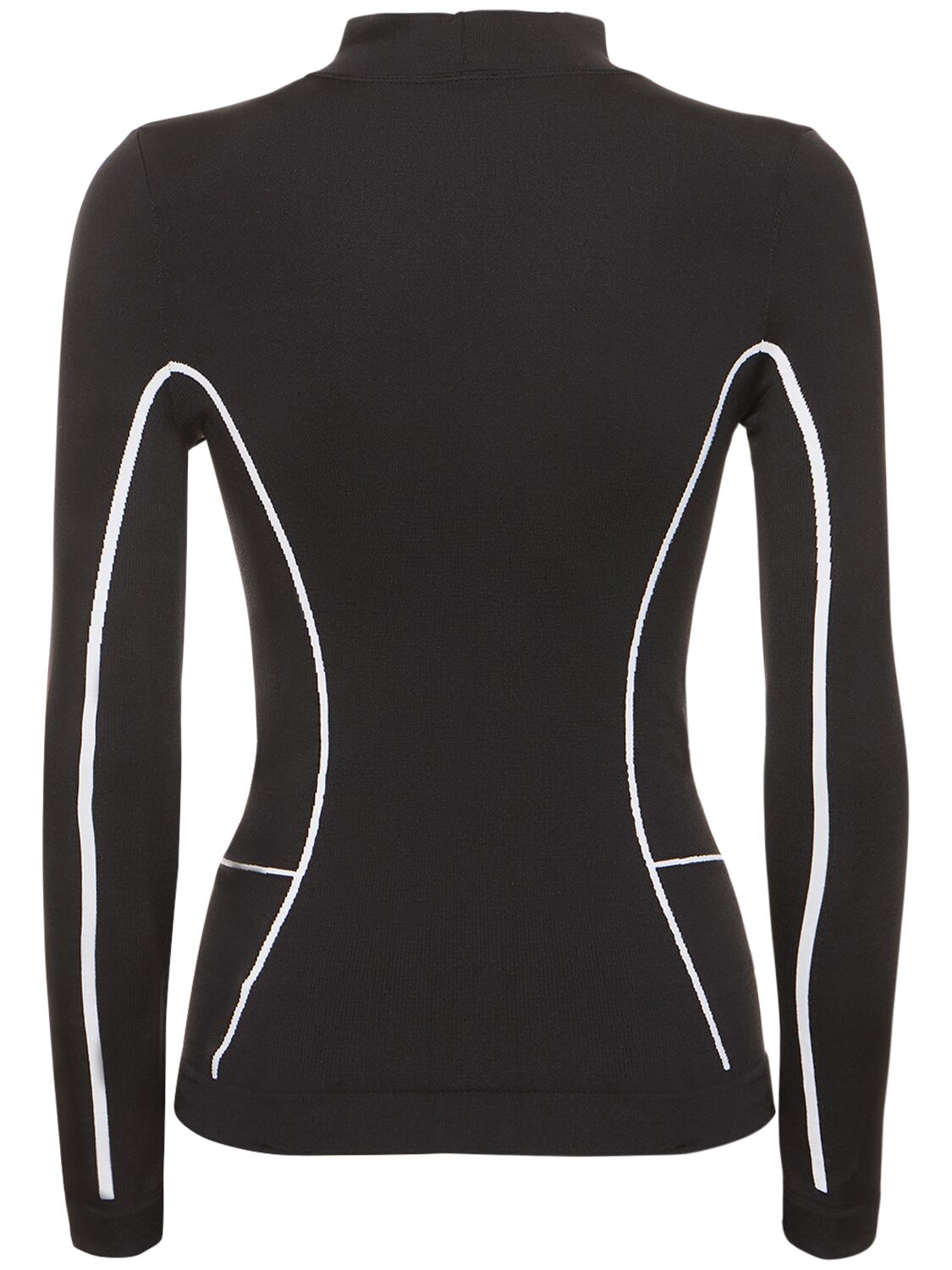 Shop Off-white Off Stamp Stretch Tech Long Sleeve Top In Black