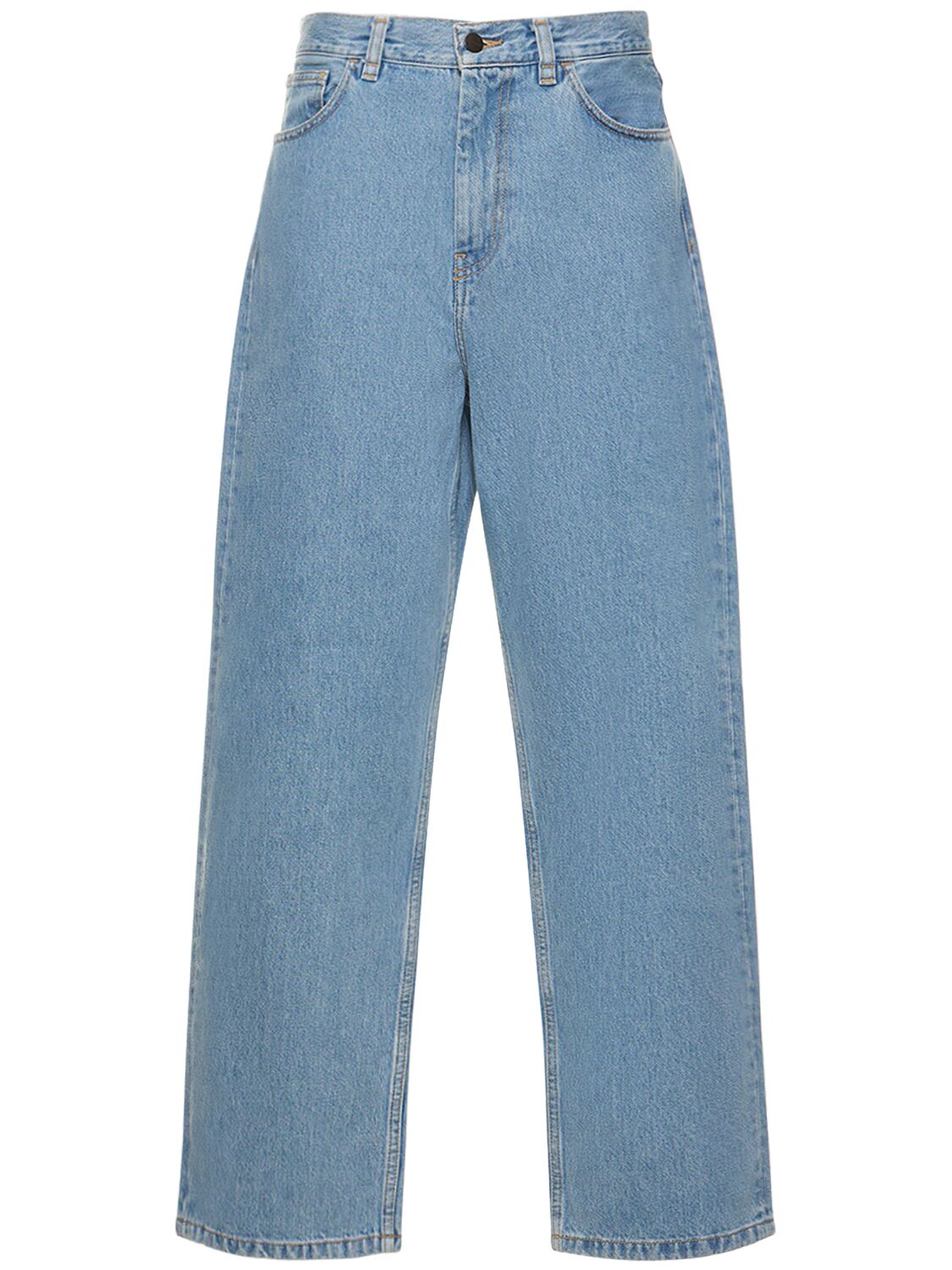 Shop Carhartt Brandon Cotton Denim Jeans In Light Blue