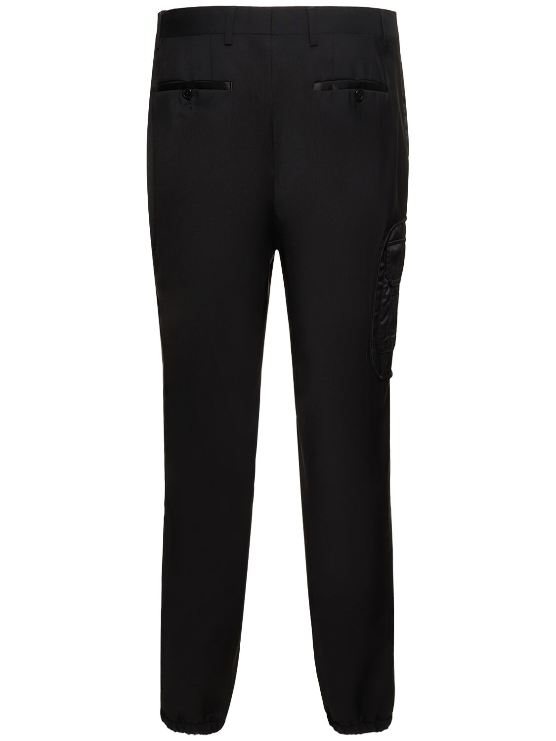 Shop Moschino Wool Formal Pants In Black