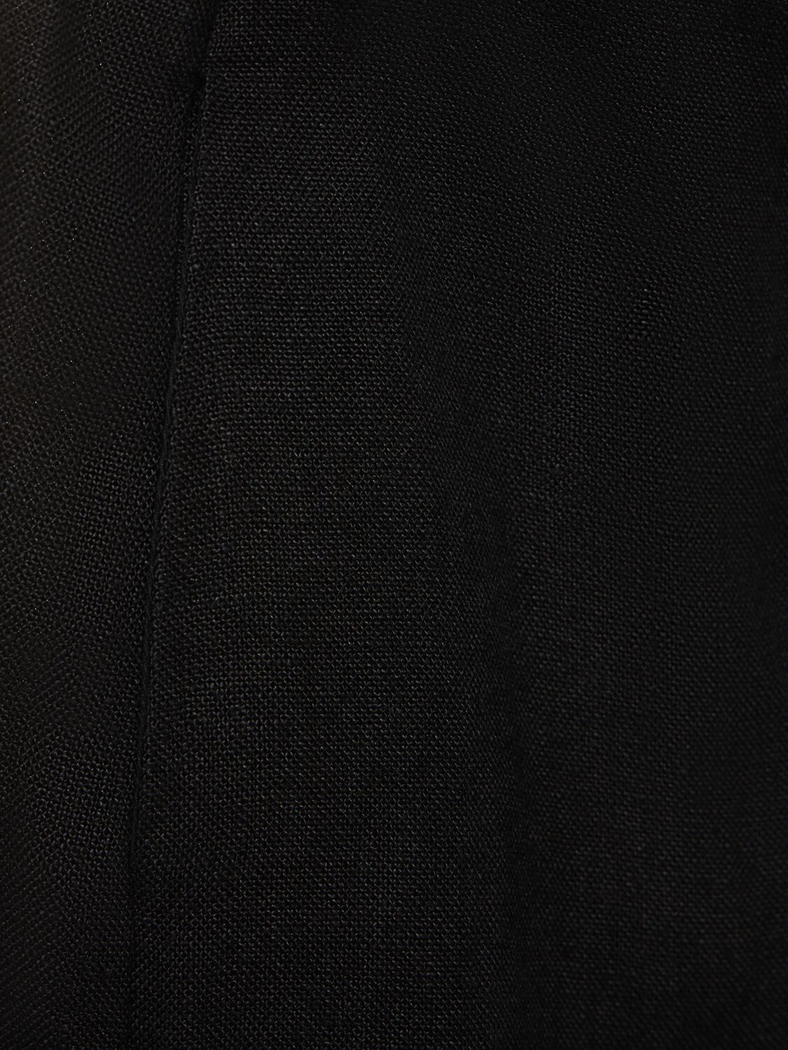 Shop St.agni Wide Linen Pants In Black