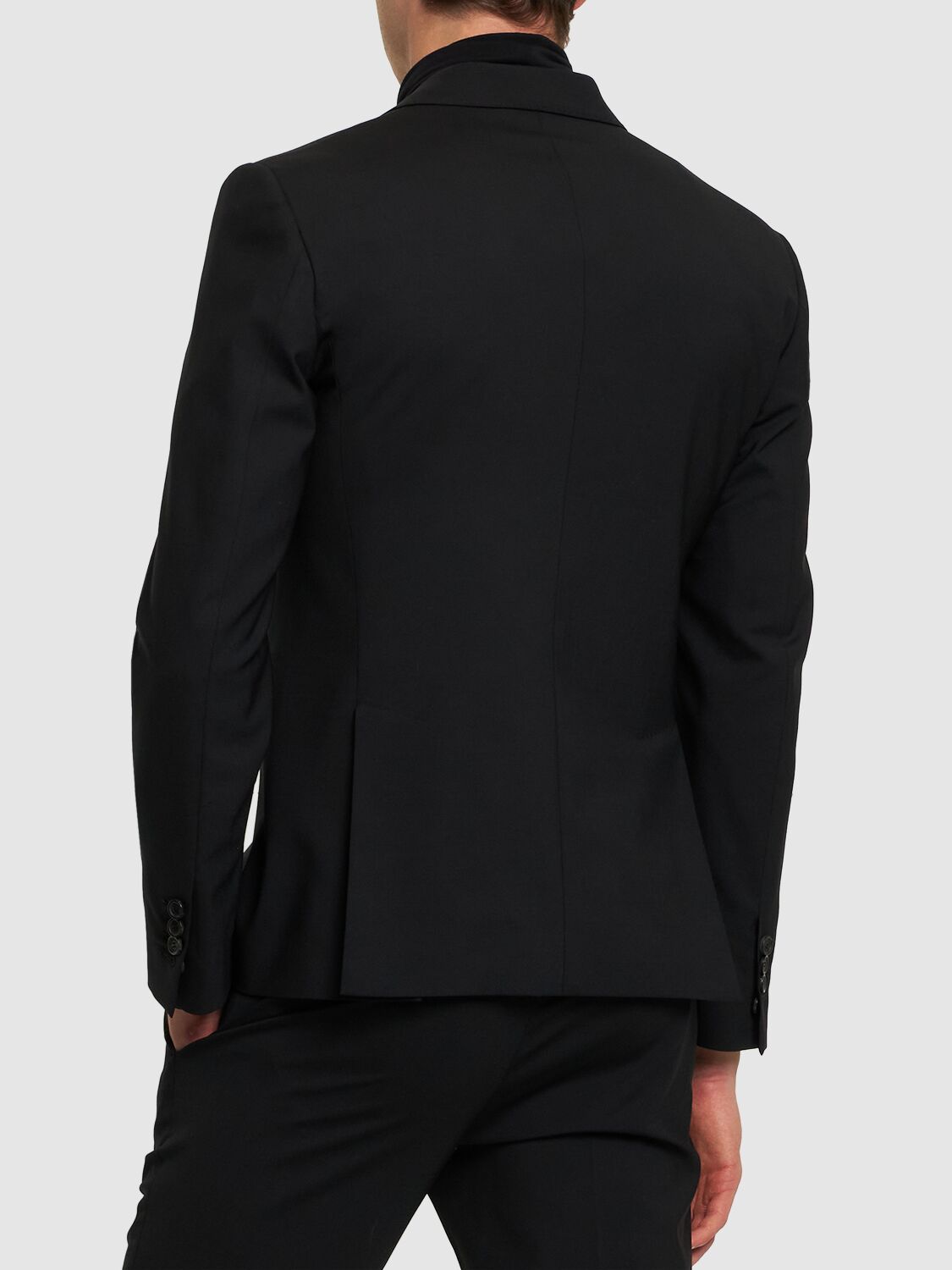 Shop Dsquared2 Paris Fit Single Breasted Wool Suit In Schwarz