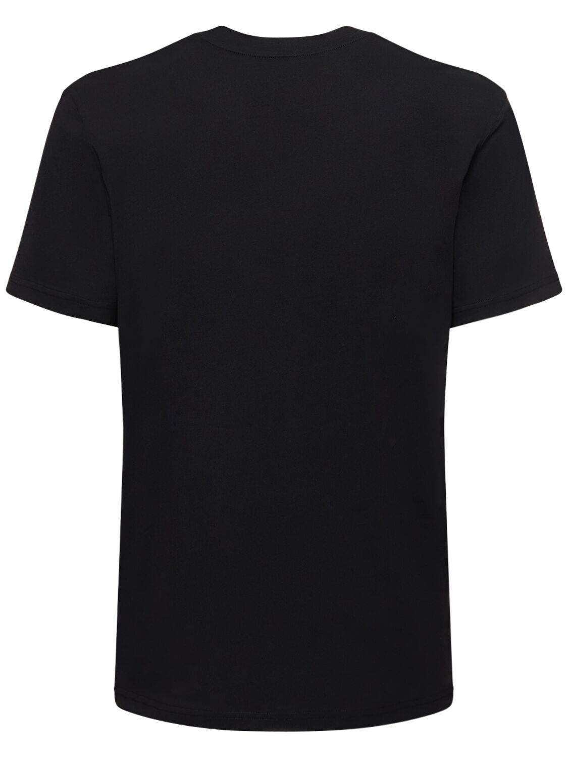 Shop Moschino Teddy Print Organic Cotton T-shirt In Black
