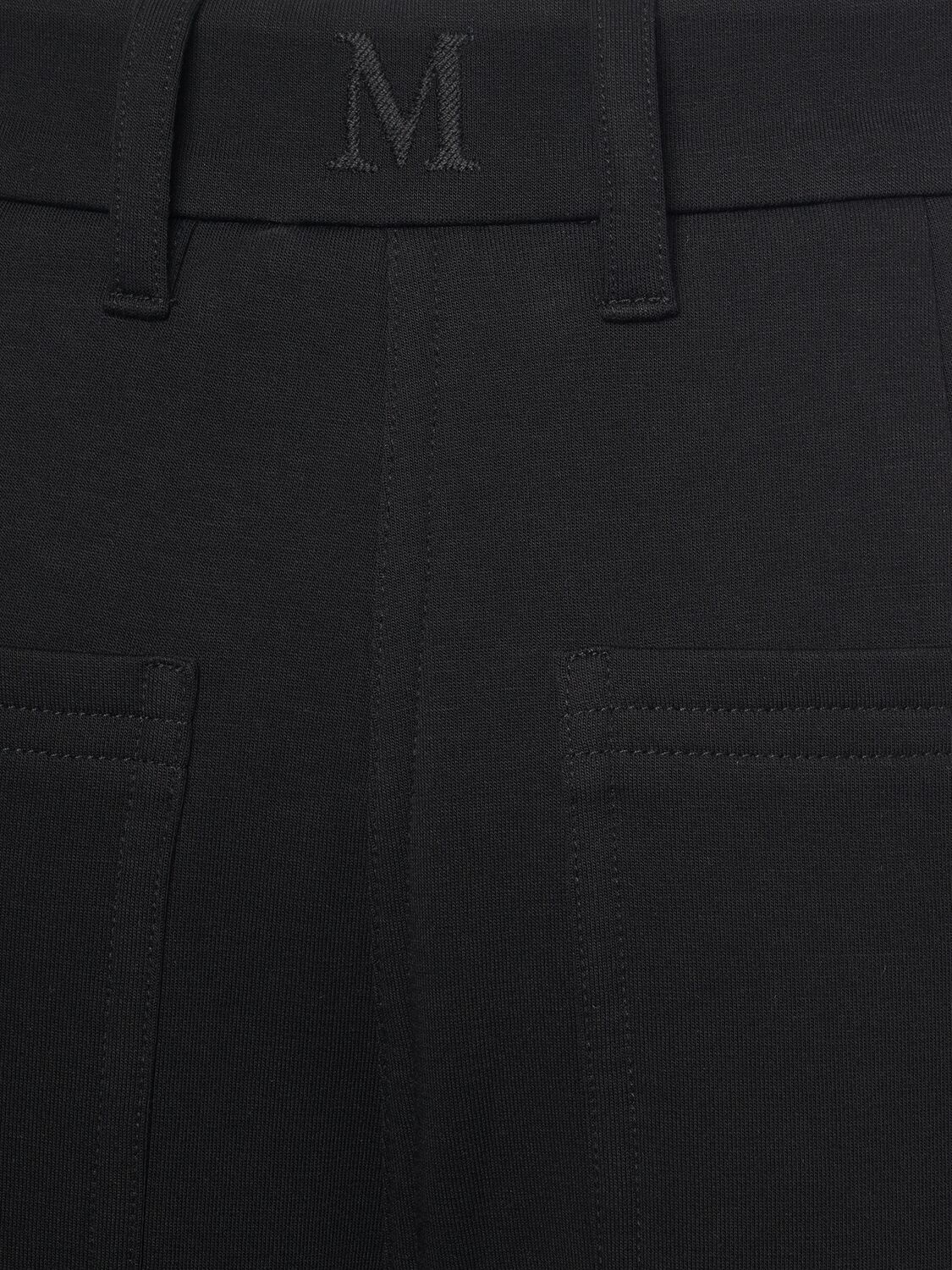 Shop 's Max Mara Cupola Jersey Wide Pants In Black