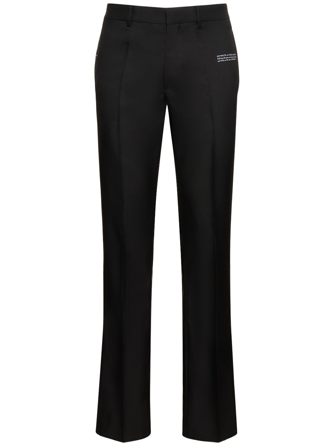 Off-white Drill Slim Tech Pants In Black