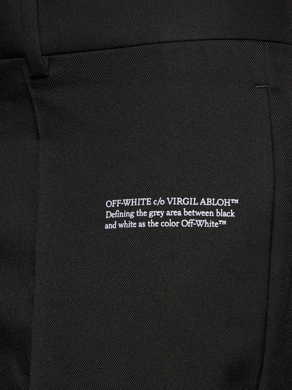 Shop Off-white Drill Slim Tech Pants In Black